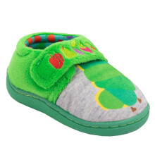 (10 UK Child, Green/Grey) The Very Hungry Caterpillar Childrens/Kids Slippers