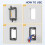 Low Voltage Box Single Gang Wall Plate 10 Pack, Flush Low Voltage Mounting Bracket for Network, , Co 5