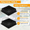 80mm x 80mm Square Plastic Pipe End Caps - 2 Pack Tube Inserts 2