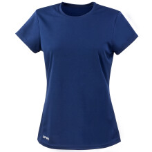 (S, Navy) Spiro Womens/Ladies Sports Quick-Dry Short Sleeve Performance T-Shirt
