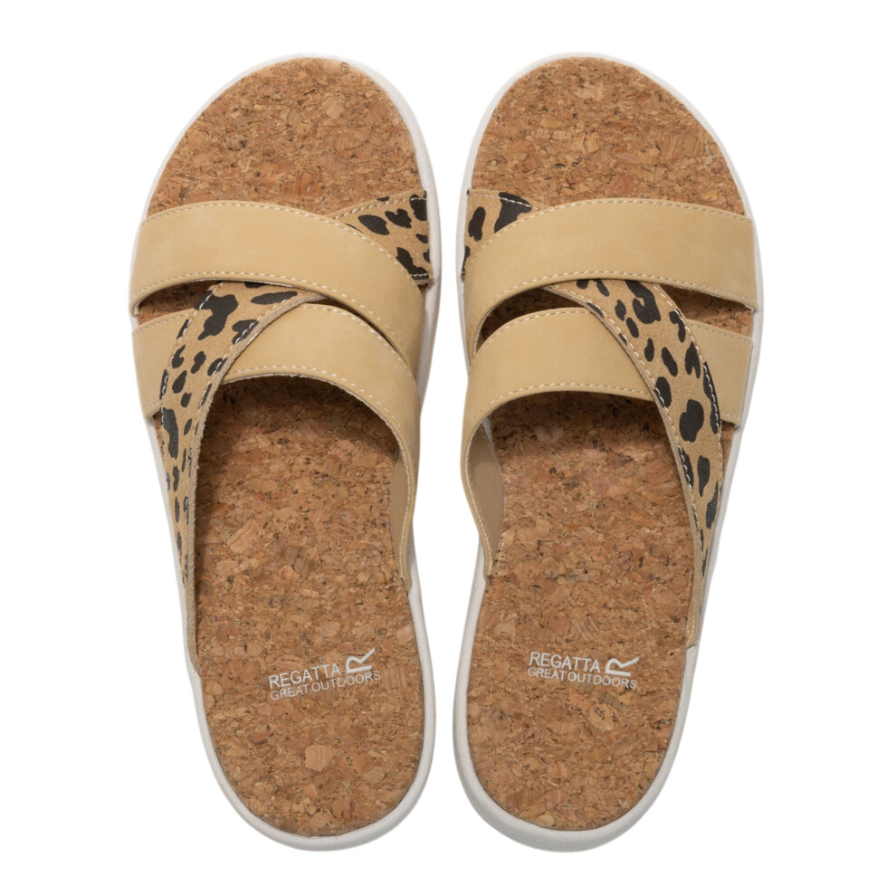 Regatta (5 Uk, Tan) Womens/Ladies Cassie Leopard Pattern Sandals