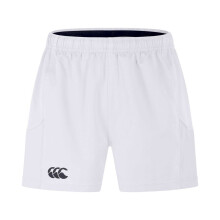 (M, White) Canterbury Mens Professional Polyester Rugby Shorts