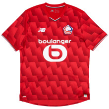 (S, Red) New Balance Mens Lille 25/26 Football Home Shirt