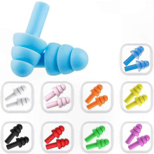 Silicone Ear Plugs for Swimming, Sleeping, Noise Protection - 10 Pairs