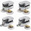 Replacement Sliding Rollers for Glass Shower Doors, 4 Double-Wheel Set 1