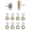 10pcs Brass Collet Compatible With Dremel,replacement 4485 Quick Change Rotary 5