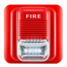 Wired 24V Outdoor Emergency Siren Producing High-Volume Audio and Flashing Light Alarms