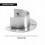 4-Pack Hardened Metal Wall Brackets For Closet Rails Secure Socket Caps Polished Chrome 1