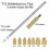 Heated Thread Insert Press Kit, M2-M8 Brass Nuts, Compatible With T12 Soldering Tools for Plastic Embedding and DIY Repairs 3