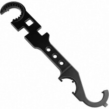 AR15 M4 Armorer Multi Tool Wrench for Barrel Nut, Stock, 31cm Tactical Gunsmithing Steel 4140