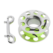 Stainless Steel Dive Reel with 18m Line and Finger Spool for Scuba Diving
