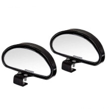 2pcs Blind Spot Mirrors,adjustable Car Auxiliary Universal Wide Angle Mirror For Universal Cars(black)