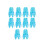 10pcs Golf Mat Tees,golf Simulator Tees,practice For Driving Range,home For Golf ,blue L 1