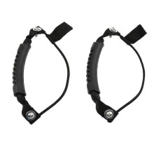 Black Carry Handle with Bungee Cord for Kayak and Canoe Boats Pair