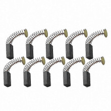 Set Of Ten Carbon Motor Brushes 4X8X18mm Replacement Parts For Continuous Band Sealing Machines And Grip Tools