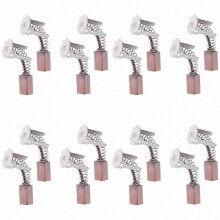 16 Pack Premium Graphite Motor Replacement Brushes For Cordless Electric Drills And Rotary Screwdrivers Reliable Power Tool Spares