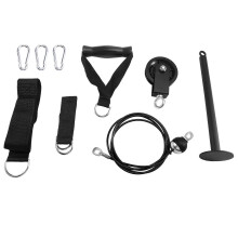 DIY Fitness Pulley Cable Set Trainer Arm Biceps Triceps Strength Trainning Attachment Gym Workout Eq