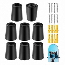 8-Pack Heavy Duty Wall Mount Ski Holders, Vertical Metal Brackets for Secure Snow Gear Storage, Space Saving Rack for Garage & Workshop