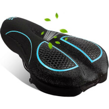 Gel Bike Seat Cover Padded,soft Bike Seat Cover Cushion For Men & Women, Comfortable Bike Accessories Gel Seat Cover For Bike, Outdoor Indoor