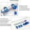Punch positioner Adjustable drill guide sleeve Cabinet Hardware fixture Template Measuring tool 4