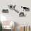 4PCs Wall-Mounted Cat Tree, with Steps, Perch, Cat House - Grey 4