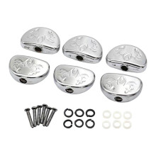 6 Pack Guitar Tuning Pegs Knobs, Replacement Grip Buttons for Electric & Acoustic Guitar Machine Heads
