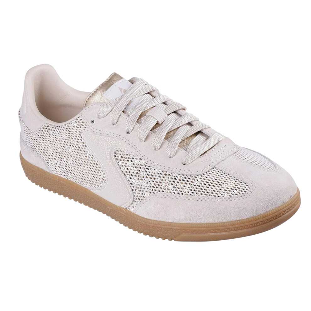 Skechers (7 Uk, Natural) Womens/Ladies Hotshot Low Flat Trainers