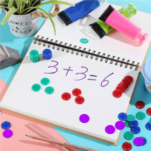 1600 Pieces Plastic Poker Chips Game Chips 4 Colors Counter Card for Game Playing Counting Bingo Game Chips Card, 1