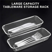 Utensil Drying Rack 4 Pack Stainless Steel Utensils Holder Compact Dish Rack Chopsticks Spoons Drainer Basket Organizer