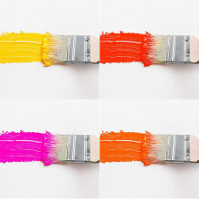 60 Pcs Paint Brushes and Chip Paint Brushes for Paint Stains Varnishes Glues and Gesso, 36 Pcs 24mm & 24 Pcs 70mm