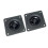 Tweeter Magnético Externo de 2 Polegadas 56x56mm Quadrado 4Ohm 7W Alto-Falante Caixa de Som  com Painel de Montagem 1