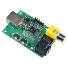 SA9227 USB to SPDIF Optical I2S 32BIT 384K DSD256 Audio Streaming Controller Suooprt AC3,DTS,DOLBY Digital Source Output