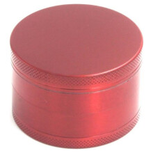 2.5-Inch Zinc Alloy Spice Grinder, Compact Portable Design with Storage Compartment, Essential Kitchen Tool - Red