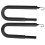 1set Seatpost Surfboard Rack/Longboard Rack Accessory, Easy Assemble Bicycle Rear Rack Accessory for Surfboard 1