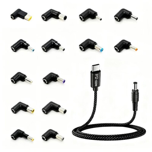 USB C to  Fast Charging Cable Type C to Laptop Fast Charging Adapter PD100W Trigger Cable with 14  Adapter