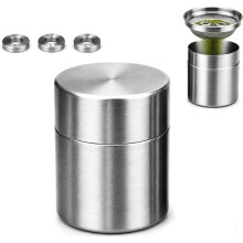 1-Pack Matcha Powder Sifter and Storage Tin Set, Stainless Steel Matcha Shaker Canisters ,for Matcha Latte, Kitchen