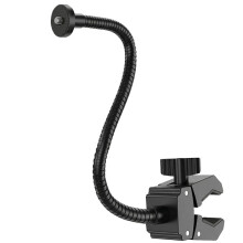 Gooseneck Klämma Kamerafäste med 1/4" Skruv, Klämfäste för Styre, Skrivbord, Rör, Tvärstång