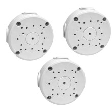 3-Pack Utomhus Kopplingsbox för Dome IP-Säkerhetskameror, Dölja Kabelfäste, Regntålig Kamerafäste