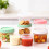 4 Oz Small Plastic Containers with Twist  Lids [20 Sets], Stackable Little Food Storage Containers for Snack Lunch 2