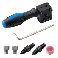 Brake Flaring Tool Kit 7-Piece,3/16" 1/4" SAE Double & Bubble Flare Tool, for Lines for Automotive Hydraulic Repair