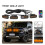 Car Center Front Grille Light Single Color Snap LED High Brightness Waterproof Red Light 3