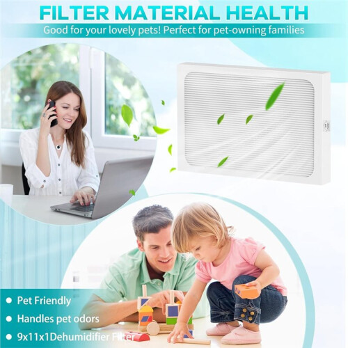 Dehumidifier Filter MERV 13 Compatible with Santa Fe Compact70, Ultra70, Element, Compact2, UA 65H Dehumidifier Models