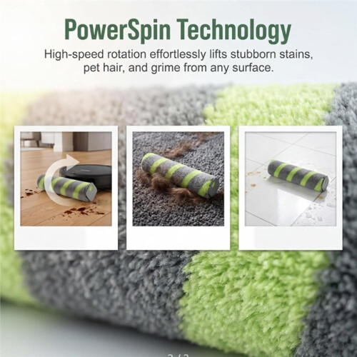 Roller Mop for  for  Max 705 Combo/Max 706 Combo Robotic Vacuum Cleaners Washable Microfiber Mop Roller 2PCS