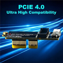 PCIe 4.0 X1 to M.2 WiFi Adapter Card Flat Design for M A+EKey 2230 PCIe X1 X4 X8 X16 for AX210/AX200/BE200