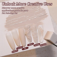 BORN PRETTY 9 Colors Gradient Painting Gel Nail Polish Manicure Gel Quick Flower Paint Drawing Gel Nail Polish Dust