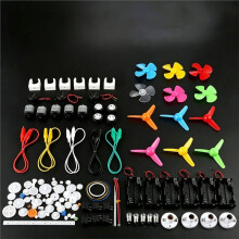 131 PCS  Motors Kit,  Electric Motor with Gears, Shaft Propeller, Bulbs, Buzzer Sounders, Light Bulb and Wire Kit
