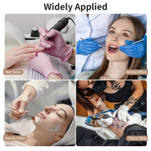 100Pcs Self-Sealing Dry Heat Pouches, Disposable Autoclave Bags for Nail Art, Tattoo & Dental Tools L