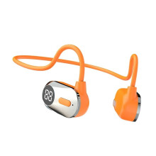 6.0 Knochenleitungs-Kopfhörer, die die Ohren Nicht Verletzen, IPX5 Wasserdichtes Headset für Alle Workouts, Orange