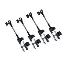 Abrazadera de Paraguas Ajustable para Sillas de Pesca, 4 Piezas, Soporte Universal para Paraguas de Silla de Exterior, Clip de Paraguas Giratorio de