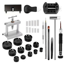 Kit Professionnel de Presse à Montres pour Outil de Fermeture de Boîtier et Matrices de Montage - Ensemble Essentiel de Réparation de Montres de 62